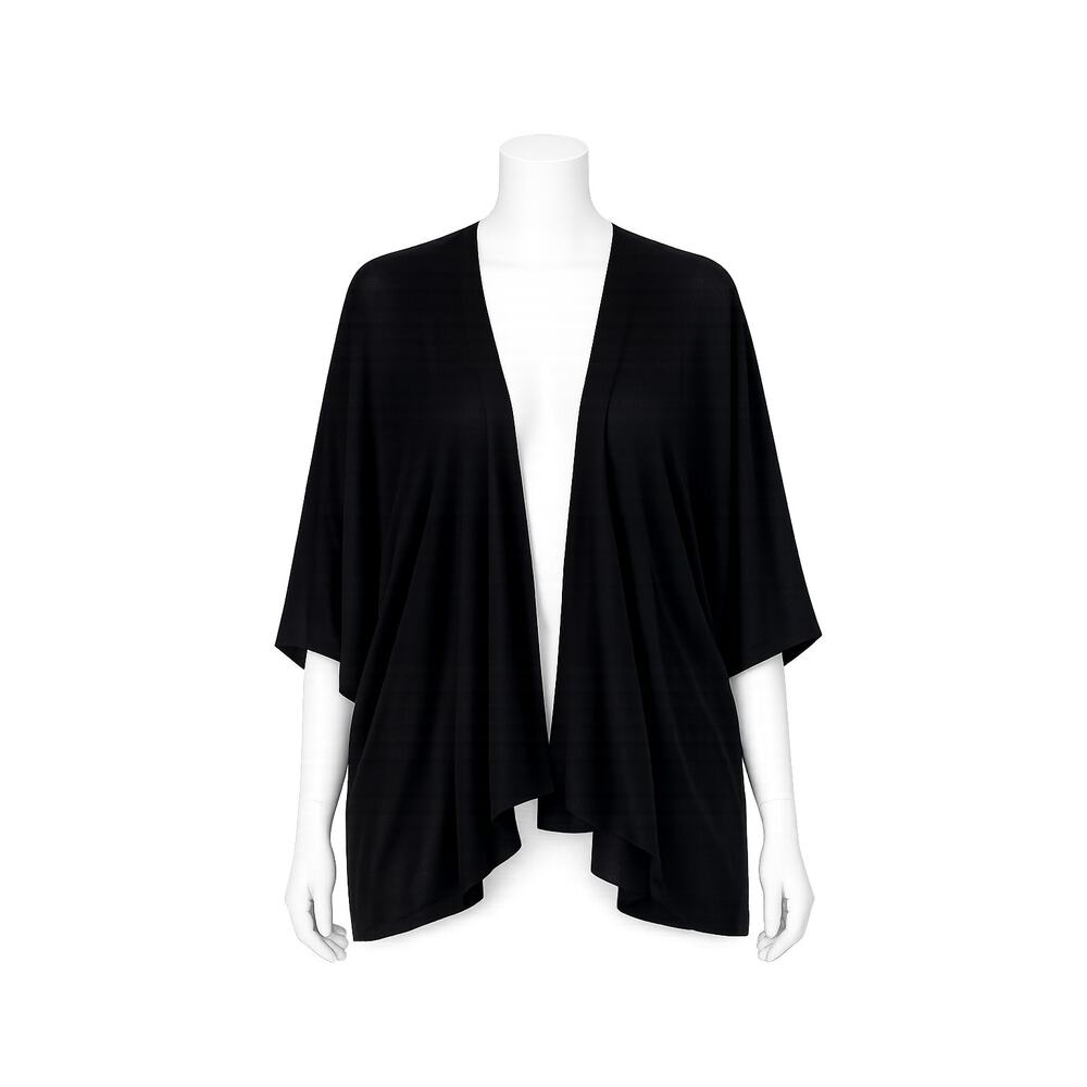 Torrid Women’s Black Draped Open Front Sweater Wrap Cardigan - Size 3X